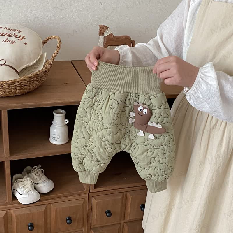 ベビー 幼児 男の子 恐竜 キルティング ジョガーパンツ - image 6
