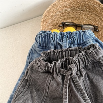 幼児用ウォッシュドデニムルーズパンツ - image 6