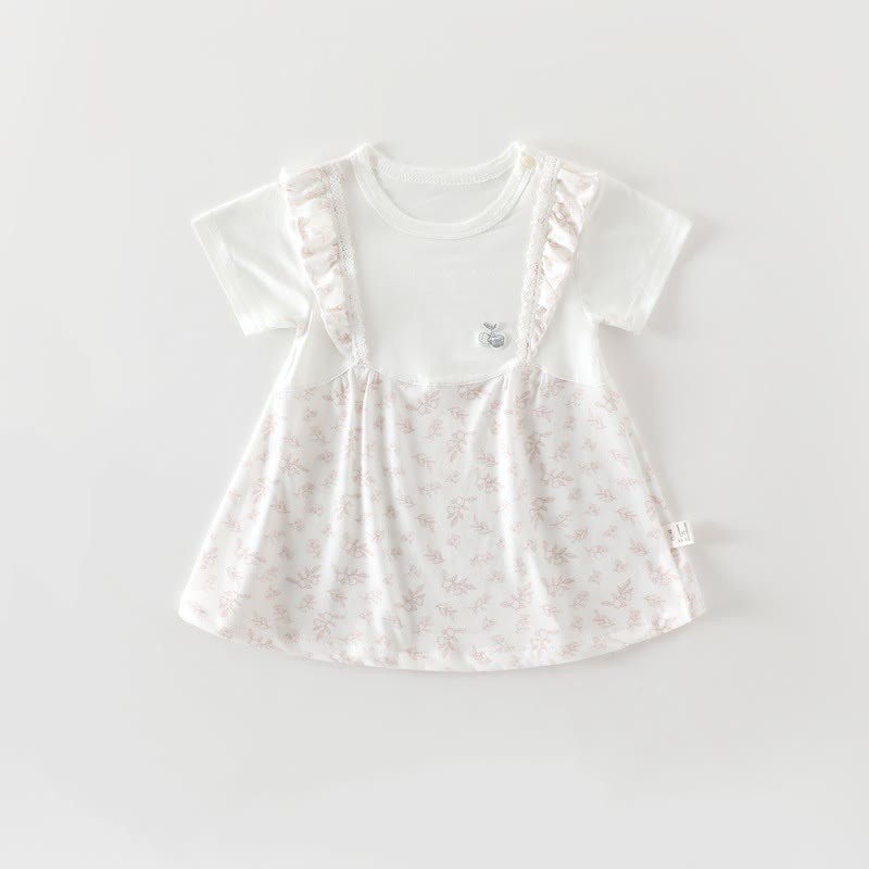 ベビー・幼児用女の子向け半袖サマーDress - ベージュ - 18～24ヶ月 - image 3