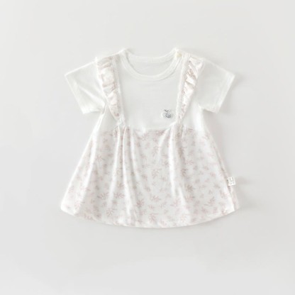 ベビー・幼児用女の子向け半袖サマーDress - ベージュ - 18～24ヶ月 - image 3
