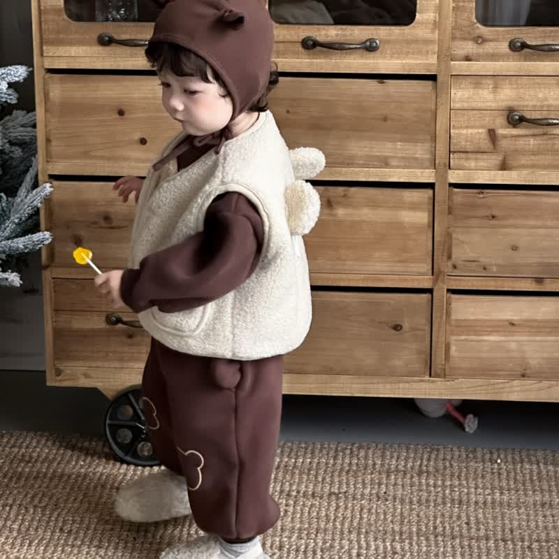 ベビー・幼児用コージーベアイヤーシェルパセット - image 6