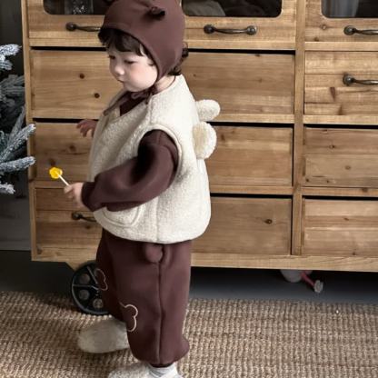 ベビー・幼児用コージーベアイヤーシェルパセット - image 6