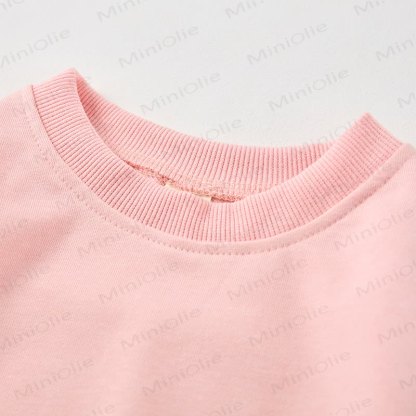 AL DENTE PASTA LOVERS CLUBベビーガール ピンク スウェットシャツ - image 5