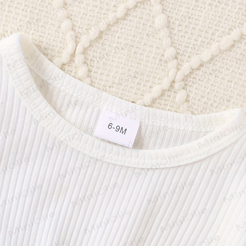 ベビーガールのボウノッチカラーコートとチェックDress - image 6