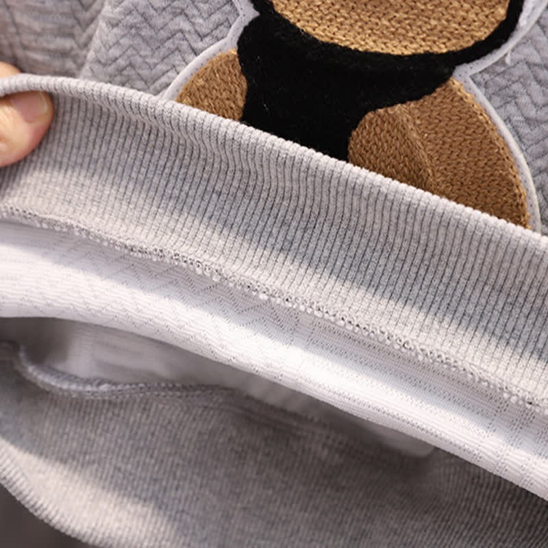 男の子用 シンプルベア スウェットスーツ 2ピースセット - image 8