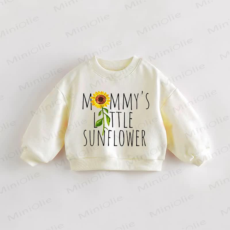 MOMMY'S LITTLEひまわり ベビー幼児用ひまわり柄スウェットシャツ - クリーム - 3～5歳 - image 1