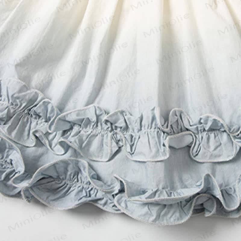 幼児用女の子向けフリル付きコットンノースリーブDress - image 7