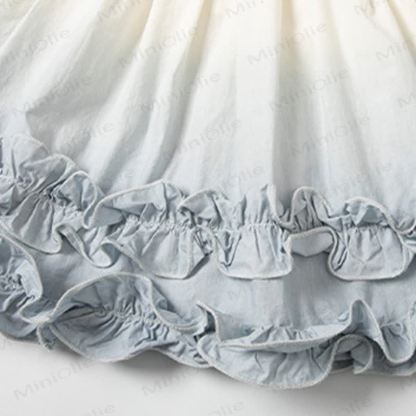 幼児用女の子向けフリル付きコットンノースリーブDress - image 7