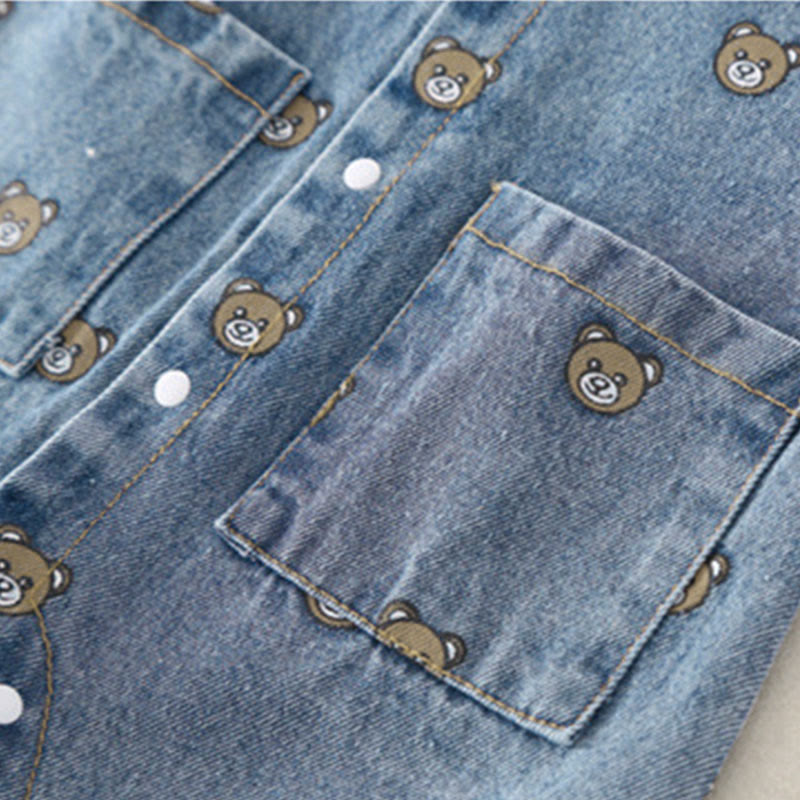 ベビーベア ポロ デニム ロンパー - image 6