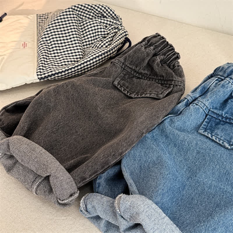 幼児用ウォッシュドデニムルーズパンツ - image 5