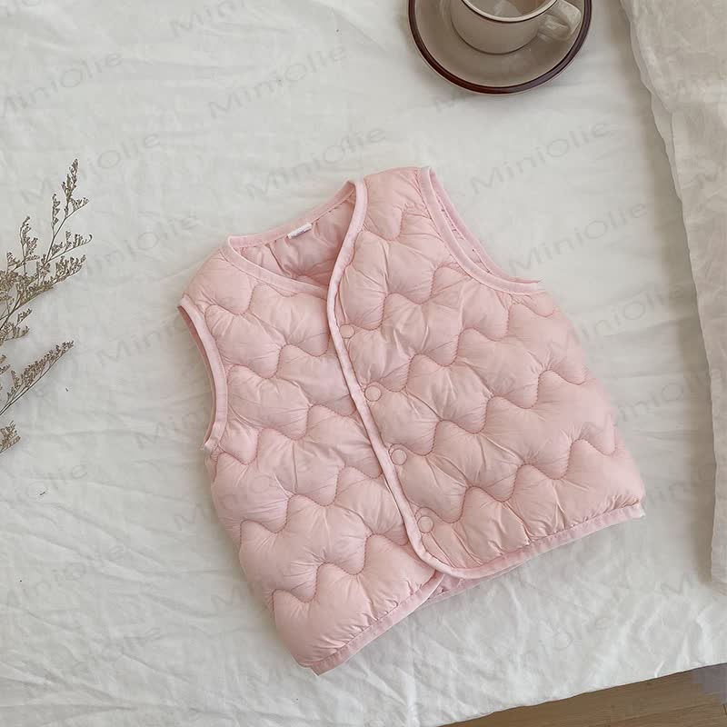 キッズベストカーディガンアウター - ピンク - 12歳 - image 5