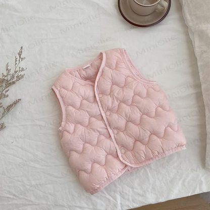 キッズベストカーディガンアウター - ピンク - 12歳 - image 5