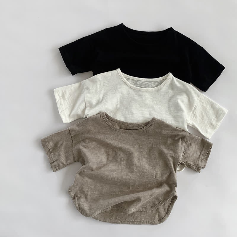幼児用男の子用無地着心地の良いTシャツ - image 8