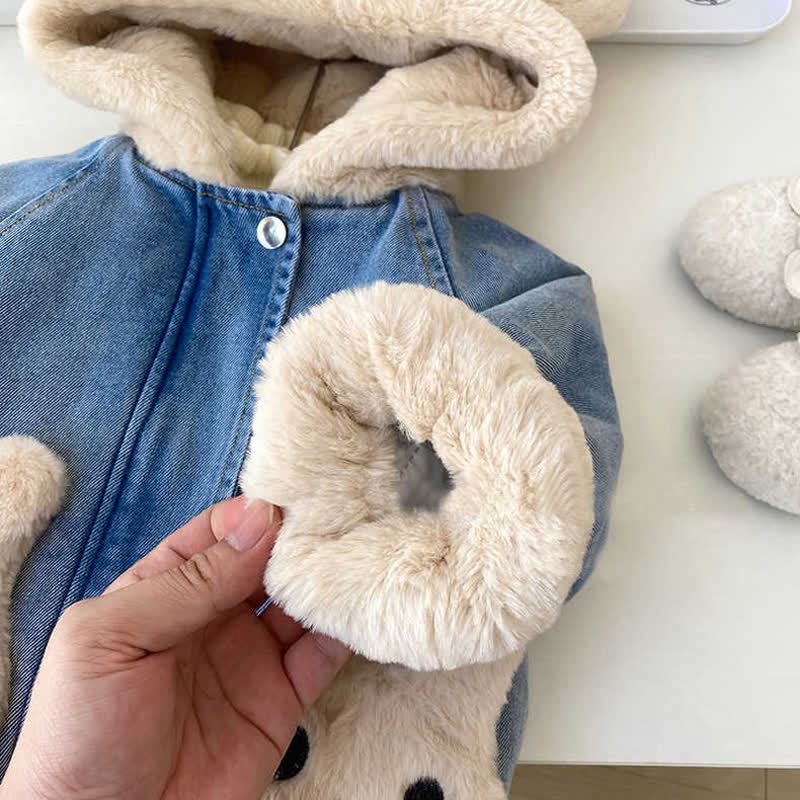 キッズ ガールズ バニー カウボーイ パーカー フリース アウターウェア - image 6