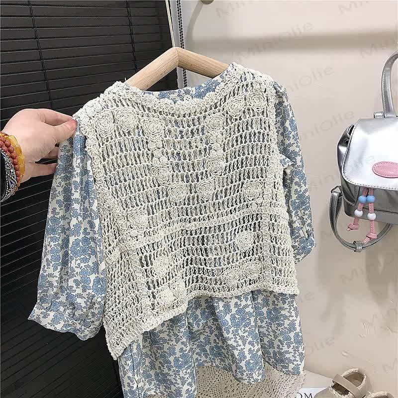 幼児用女の子用フラワーDress - image 3