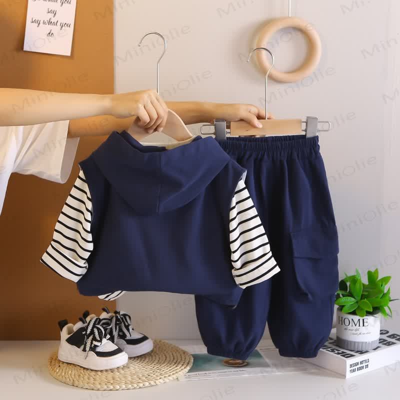 ベビー 幼児 男の子 ワーカーストライプ 3点セット - image 7