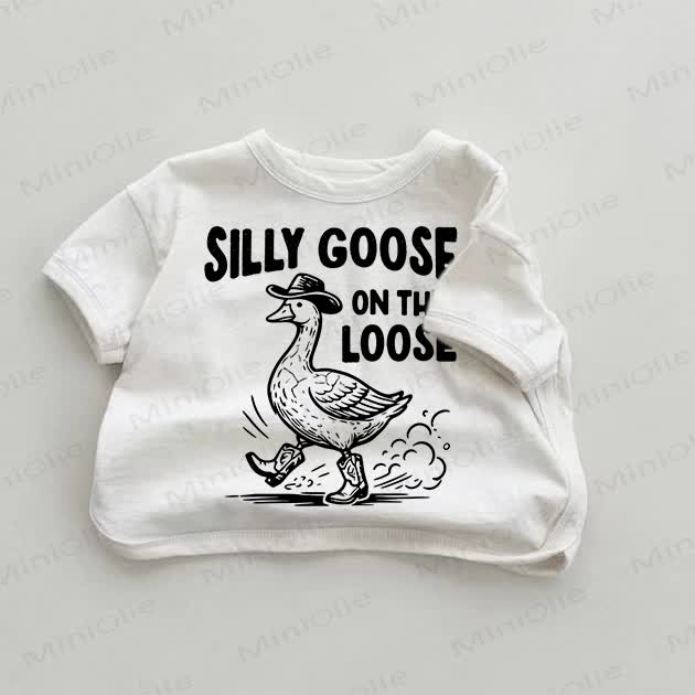 SILLY GOOSE ON THE LOOSEベビーTシャツ - 白 - 18～24ヶ月 - image 1