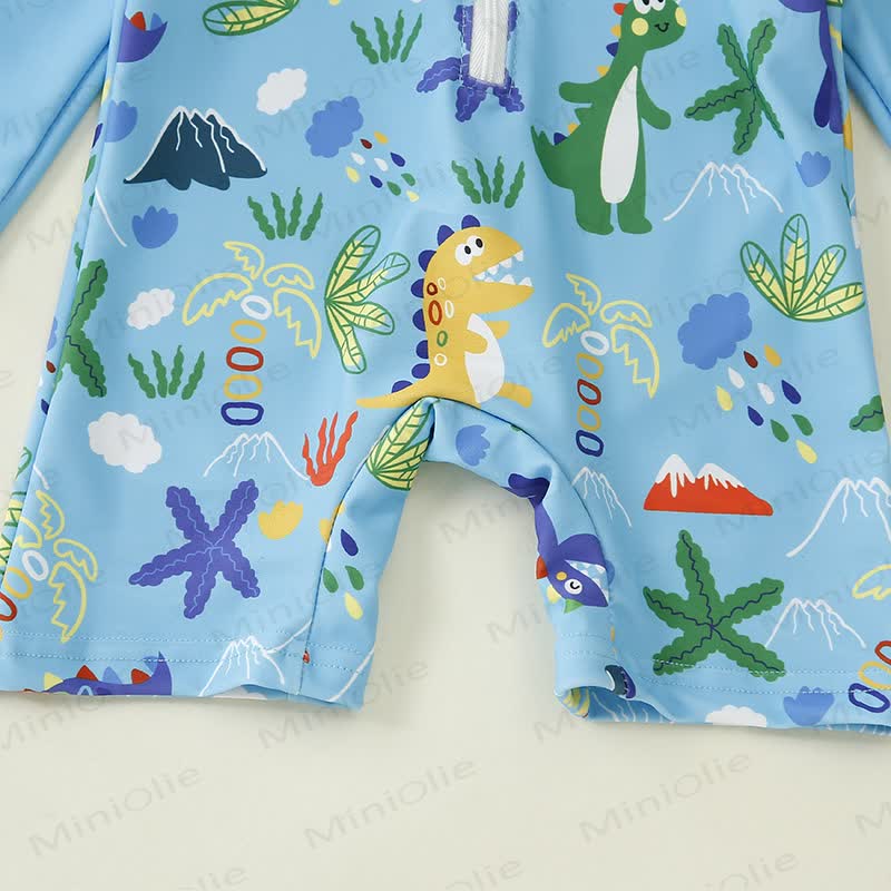 赤ちゃん用幼児男の子用恐竜サメ水着（帽子付き） - image 16