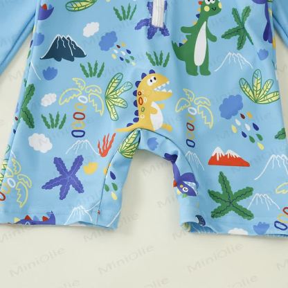 赤ちゃん用幼児男の子用恐竜サメ水着（帽子付き） - image 16