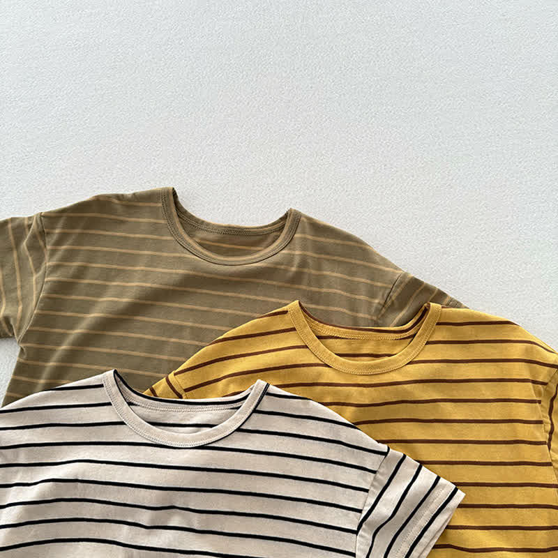 幼児用ストライプカジュアルTシャツ - image 5