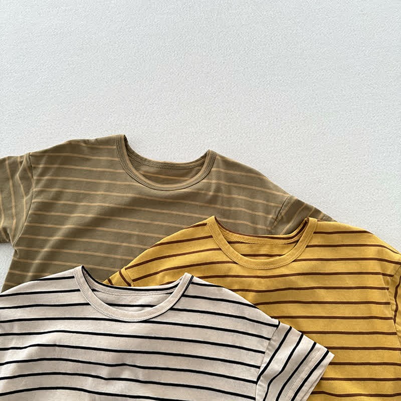 幼児用ストライプカジュアルTシャツ - image 5