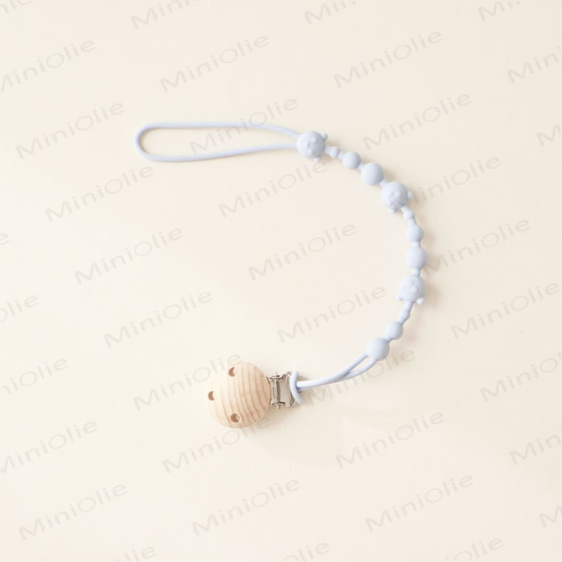 ベビーシリコンベアおしゃぶりクリップ - 水色 - 0～24ヶ月 - image 11