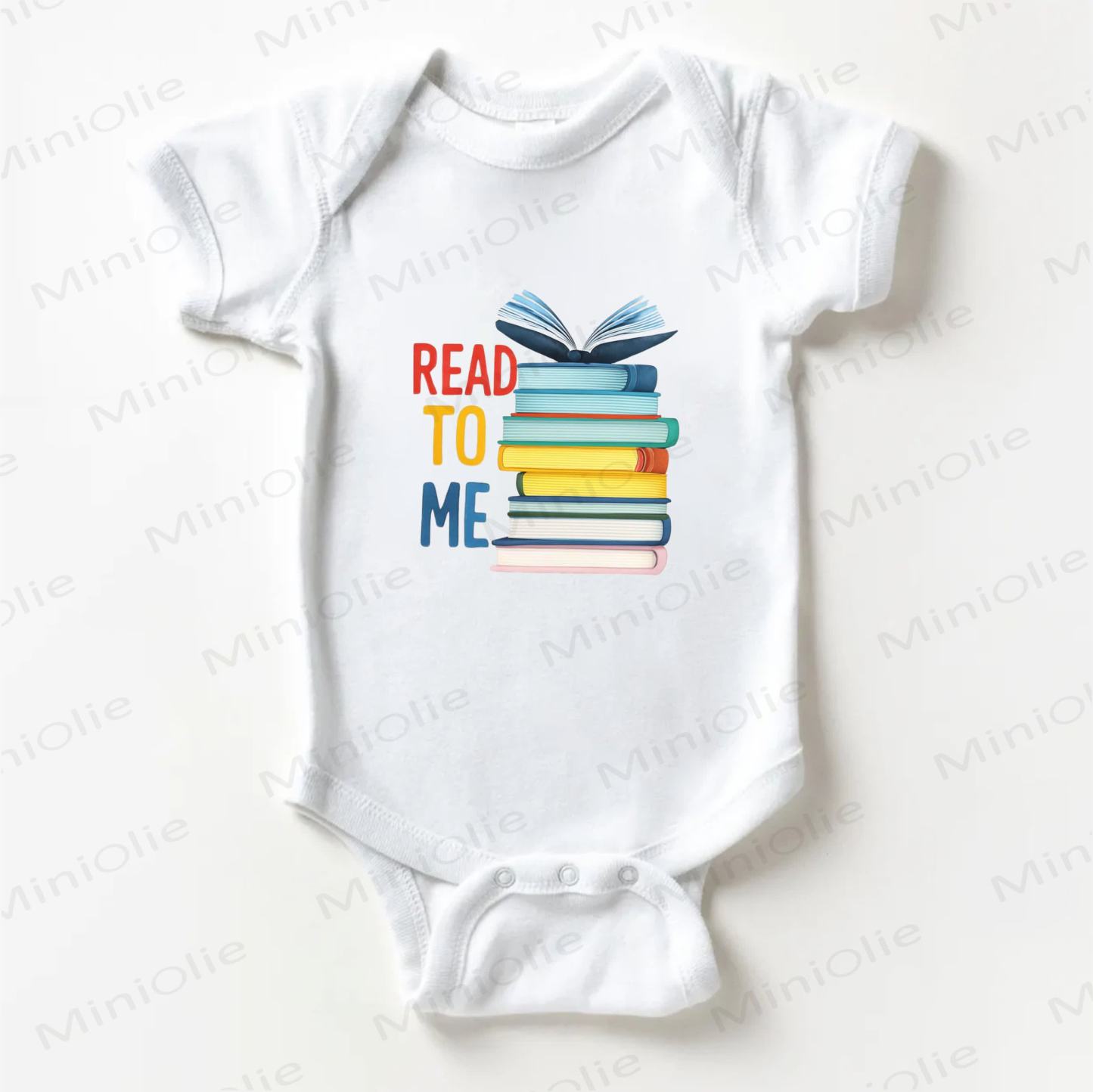 READ TO MEベビーブック ホワイトボディスーツ - 白 - 18～24ヶ月 - image 1