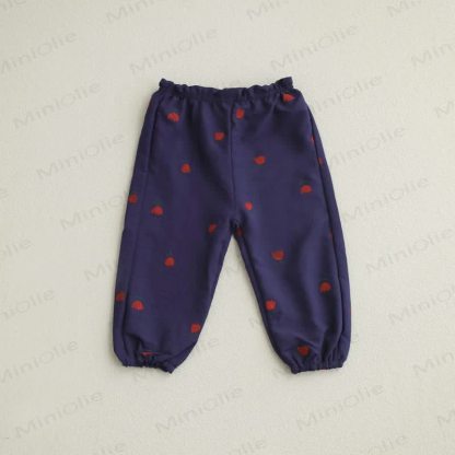 幼児用トマトドット柄フラワーチェックパンツ - image 13