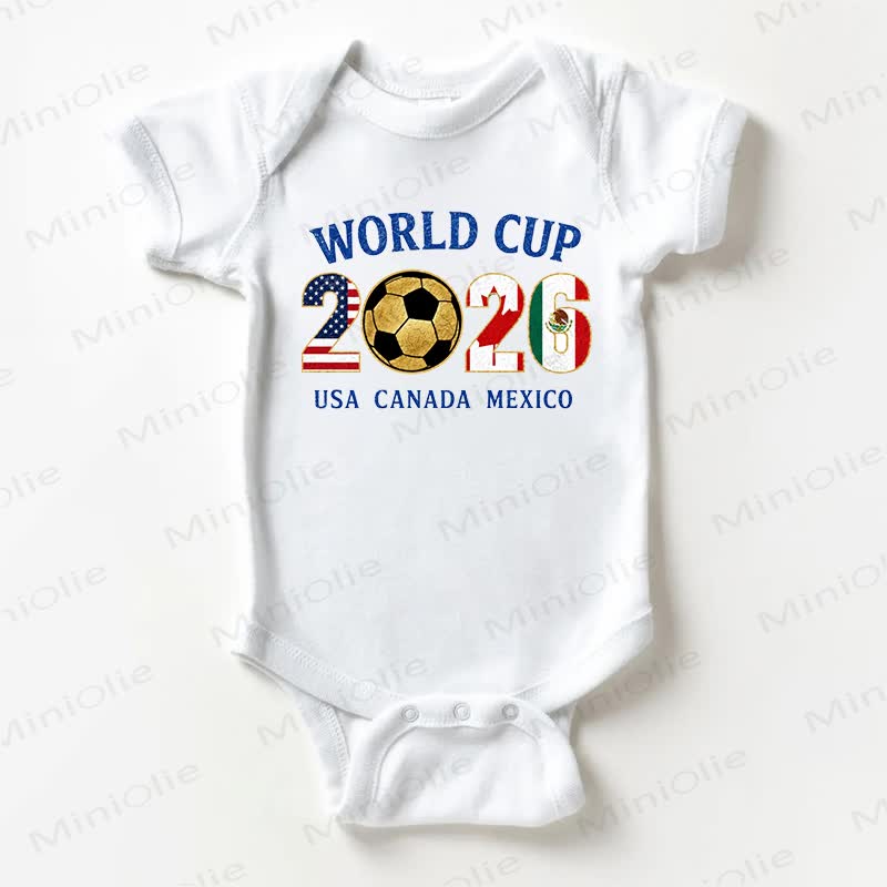 WORLD CUP 2026 USA CANADA MEXICOベビーボーイズ ホワイトボディスーツ - 白 - 18～24ヶ月 - image 1