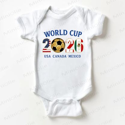 WORLD CUP 2026 USA CANADA MEXICOベビーボーイズ ホワイトボディスーツ - 白 - 18～24ヶ月 - image 1