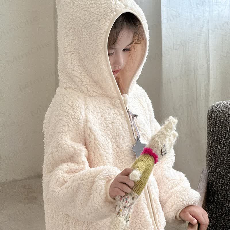 幼児用シェルパフード付きジャケット - image 5