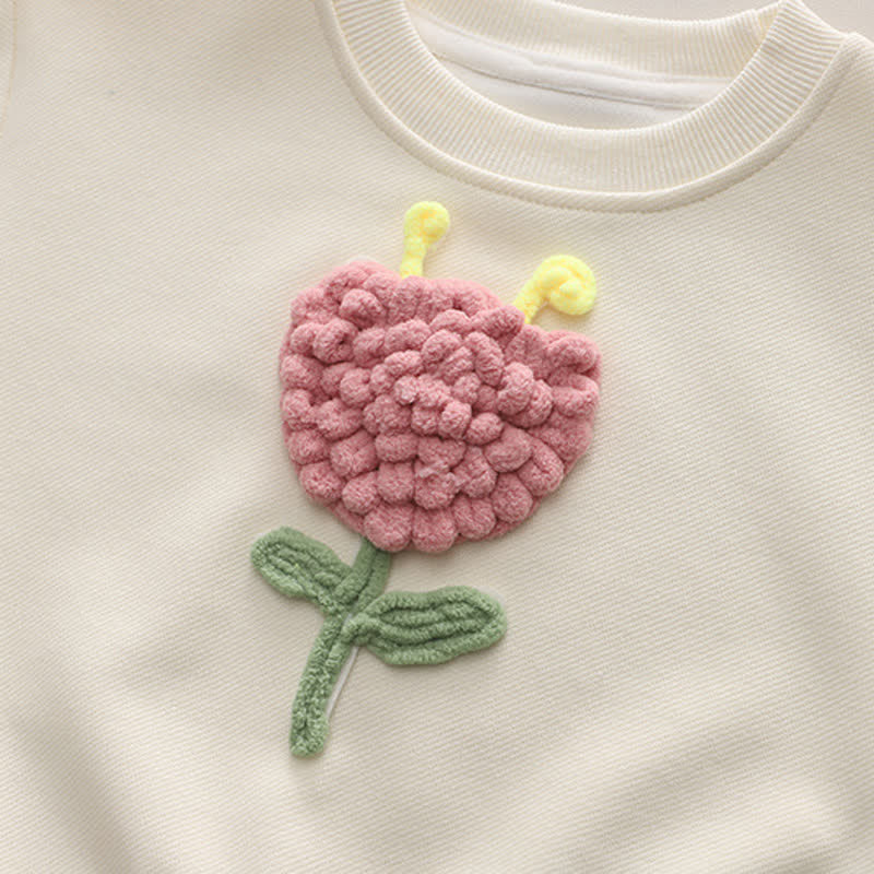 幼児用2ピースラブリーフラワーデニムセット - image 7