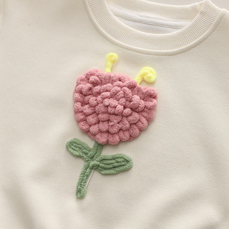 幼児用2ピースラブリーフラワーデニムセット - image 7