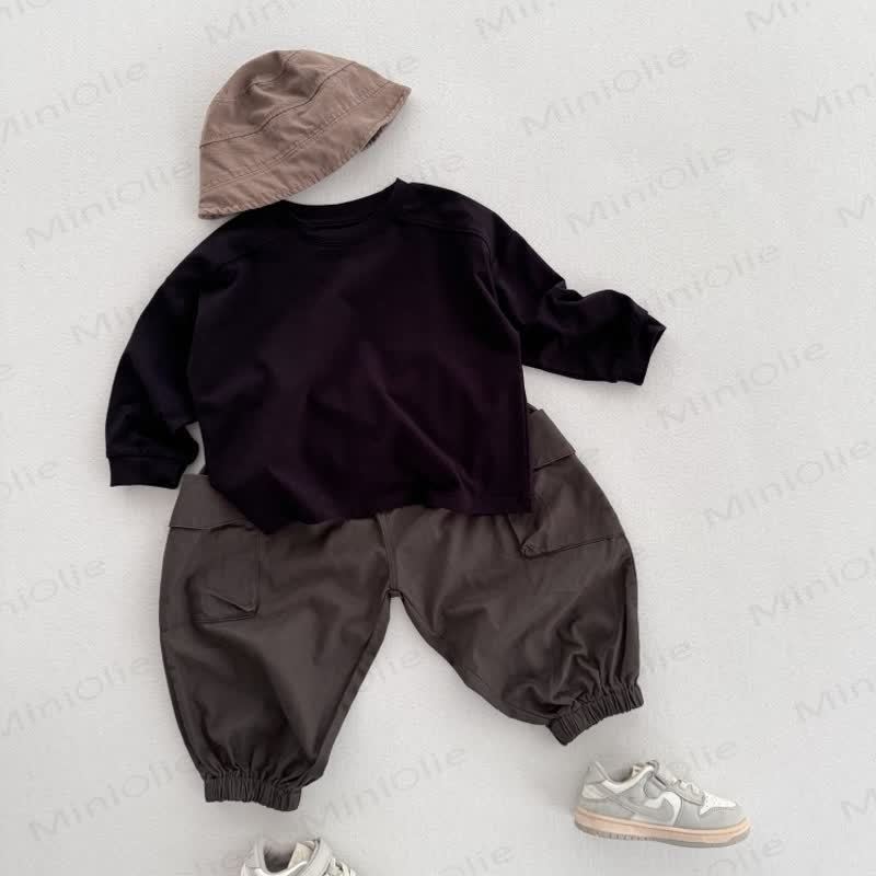 キッズ無地カジュアルTシャツ - image 15