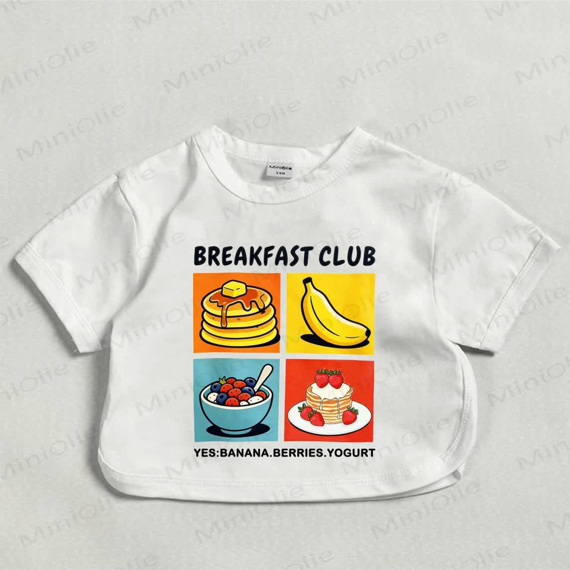 BREAKFAST CLUB YES BANANA BERRIES YOGURT　ベビーホワイトTシャツ - 白 - 18～24ヶ月 - image 1