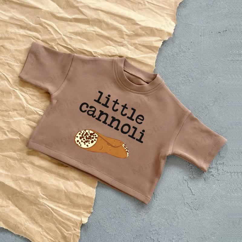 LITTLE CANNOLIベビーサマーカジュアルTシャツ - 茶色 - 2～3歳 - image 3