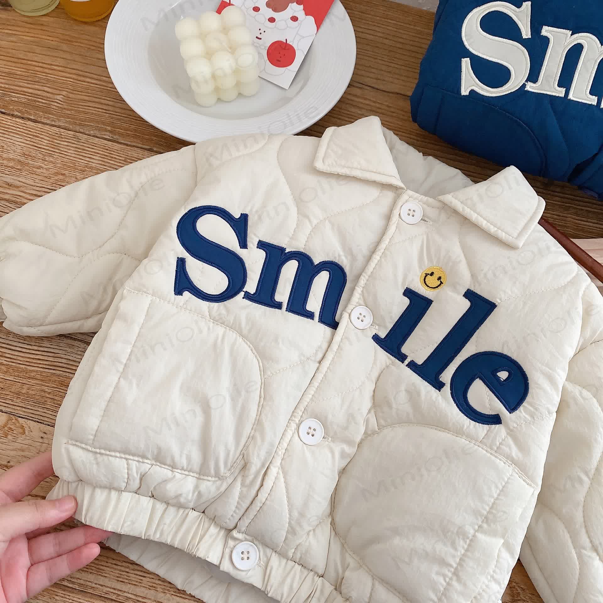 SMILE ベビー 幼児用ポロ キルティングコート - image 8