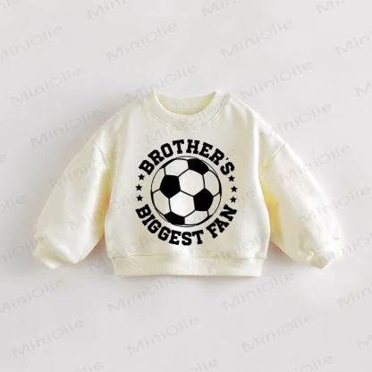 BROTHER'S BIGGEST FAN幼児用スウェットシャツ - クリーム - 3～5歳 - image 1
