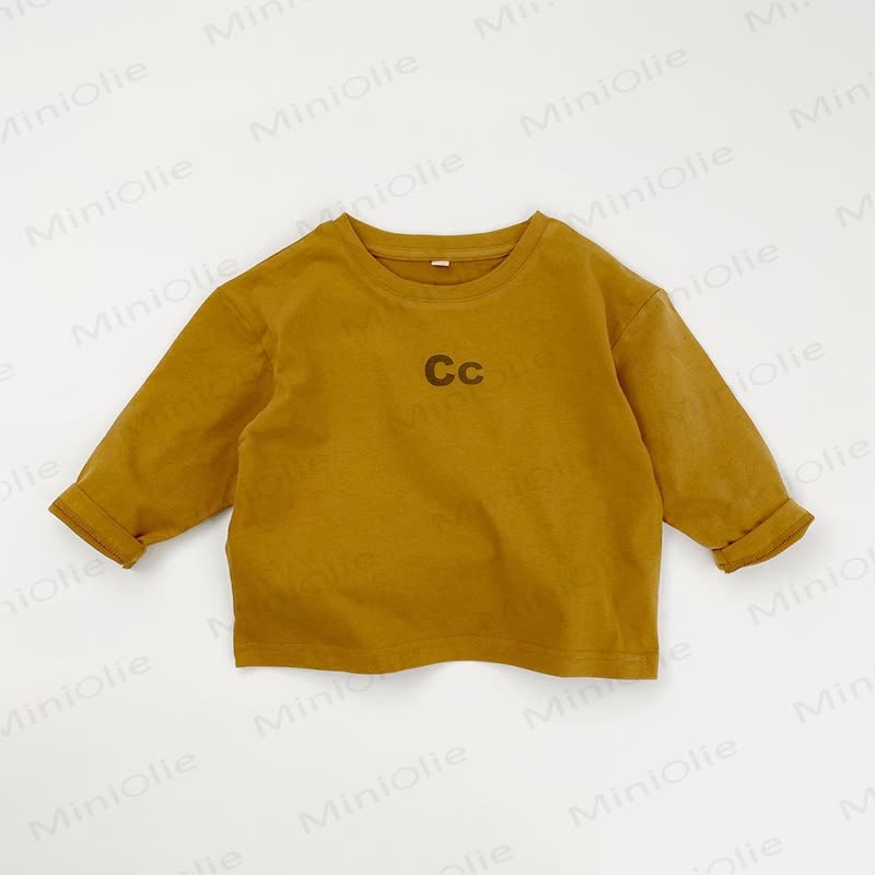 レターCC幼児用ラウンドネックTシャツ - 黄色 - 8歳 - image 7