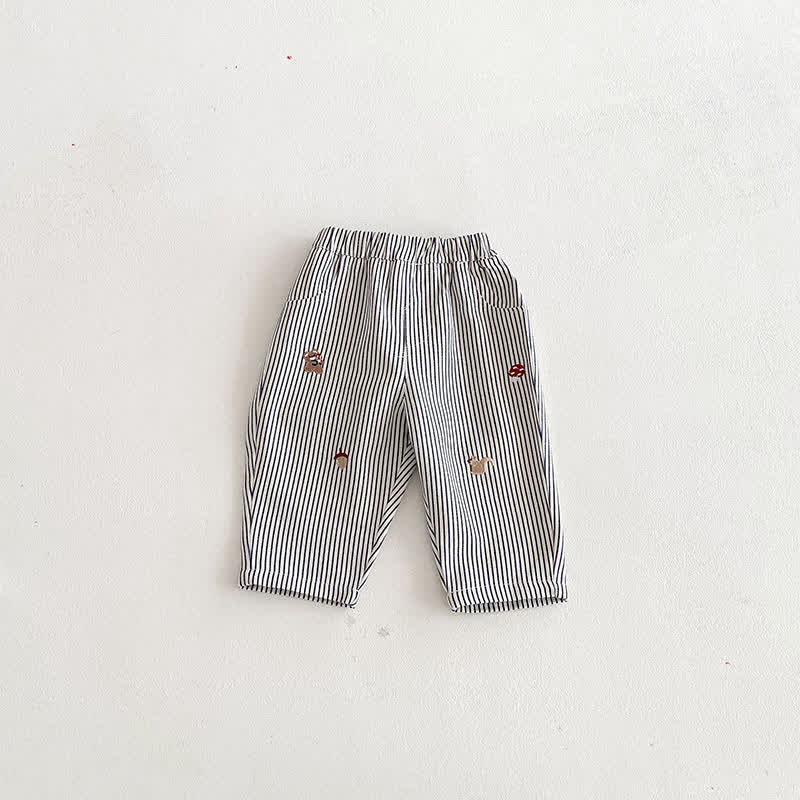 ベビー 幼児 男の子 リス マッシュルーム デニムパンツ - ストライプ - 3～5歳 - image 6