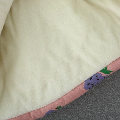 幼児用チェリーストロベリーフリース裏地コート（バッグ付き） - image 10