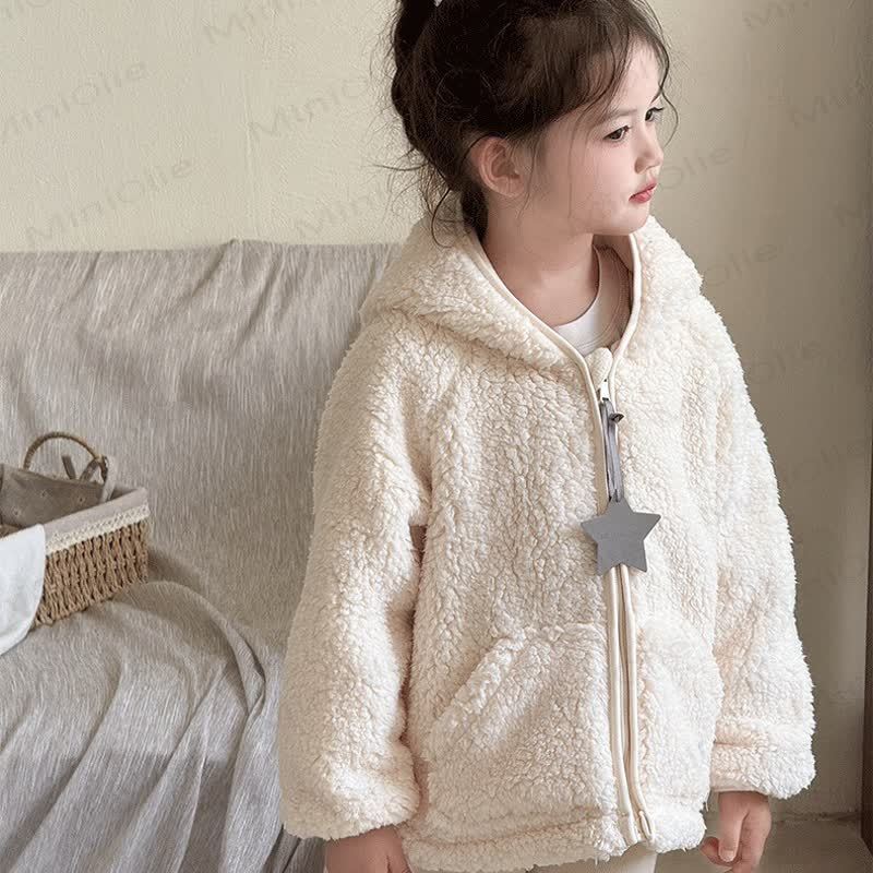 幼児用シェルパフード付きジャケット - image 4