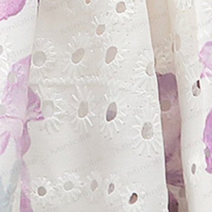 幼児用女の子向け花柄チュールノースリーブDress - image 6
