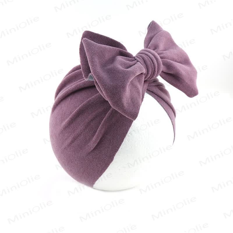 ベビー新生児用リボン無地プロテクターハット - image 8