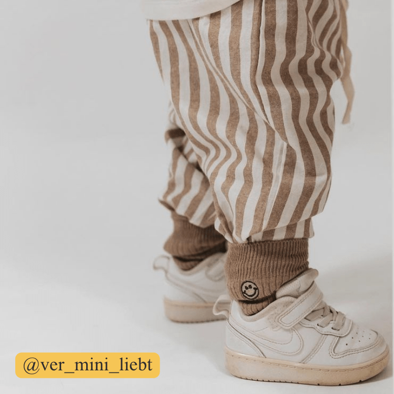 ベビーストライプドローストリングカジュアルパンツ - image 6