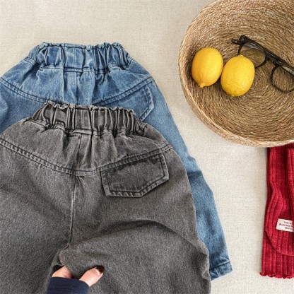 幼児用ウォッシュドデニムルーズパンツ - image 8