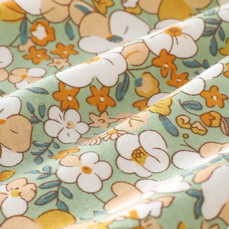 ベビー・幼児用ベージュの花とリボンのDressまたは帽子 - image 9