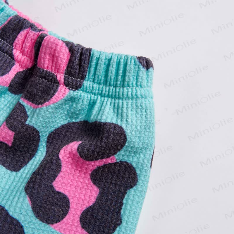 ベビーレオパード柄ワッフル2点セット - image 5