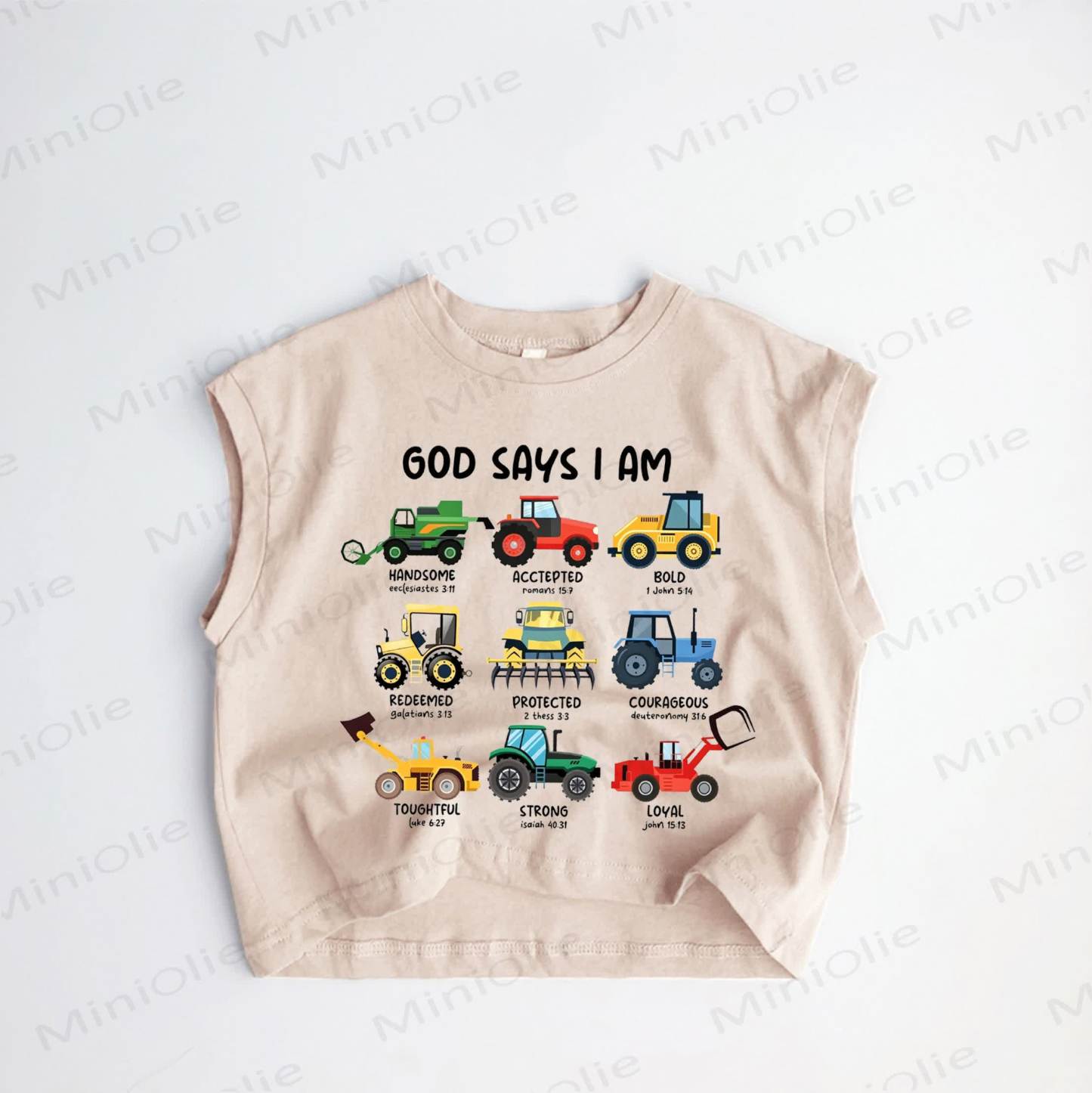 GOD SAYS I AM - カーキ - 3～5歳 - image 1