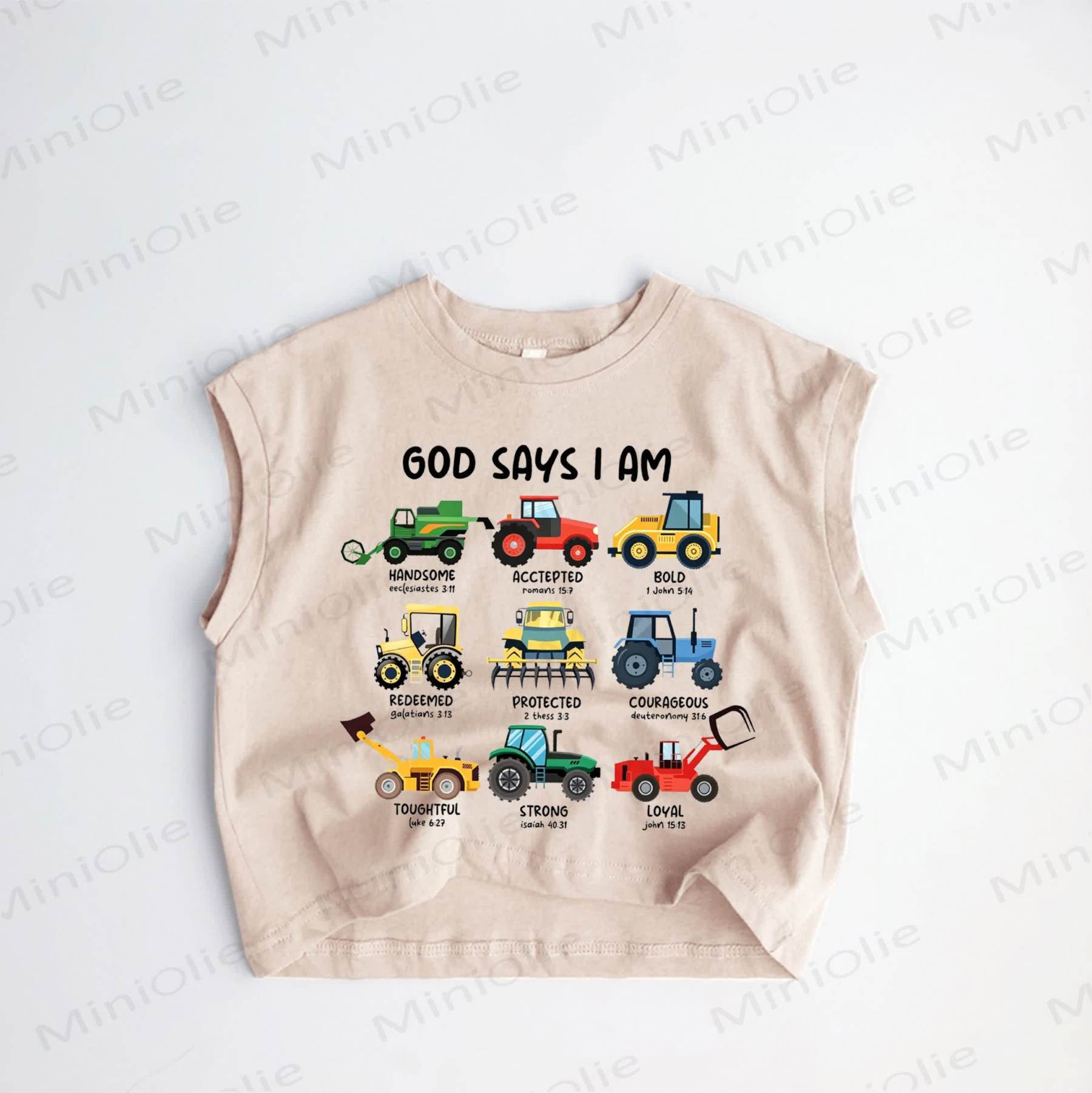 GOD SAYS I AM - カーキ - 3～5歳 - image 1